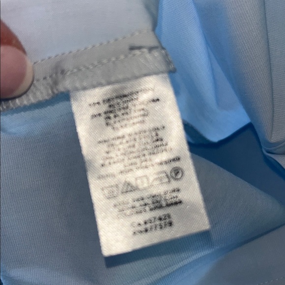 Ann Taylor Light Blue Banded Collar Puff Sleeves Button Blouse Size 4 NWT - Picture 5 of 8